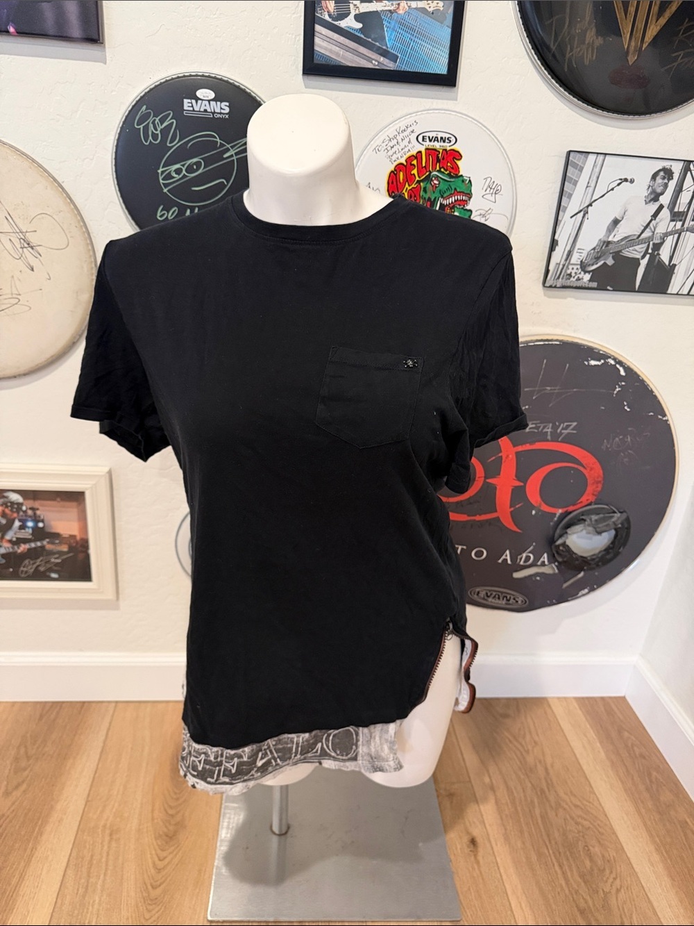 Buffalo David Bitton Scoop Neck Top Size XL
